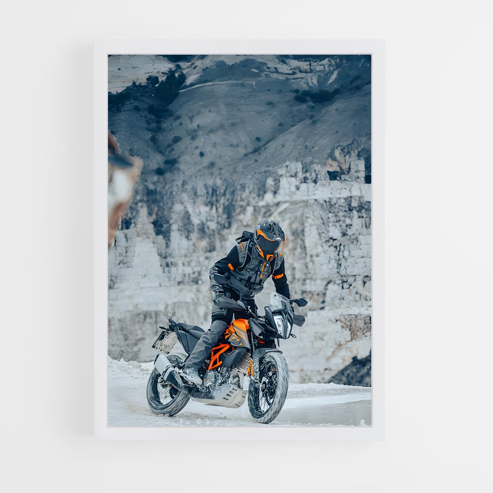 Poster Route Gelée – affiche KTM Moto (vue 3)
